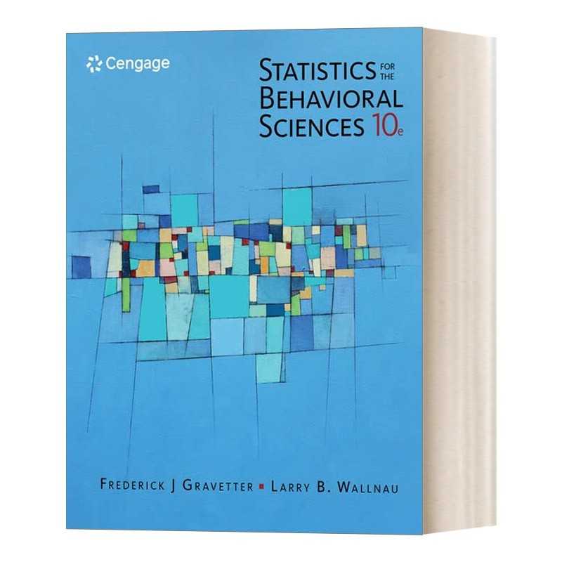 进口原版 Statistics for the Behavioral Sciences 行为科学统计 第10版 英文版 进口英语原版书籍 英文原版   Cengage