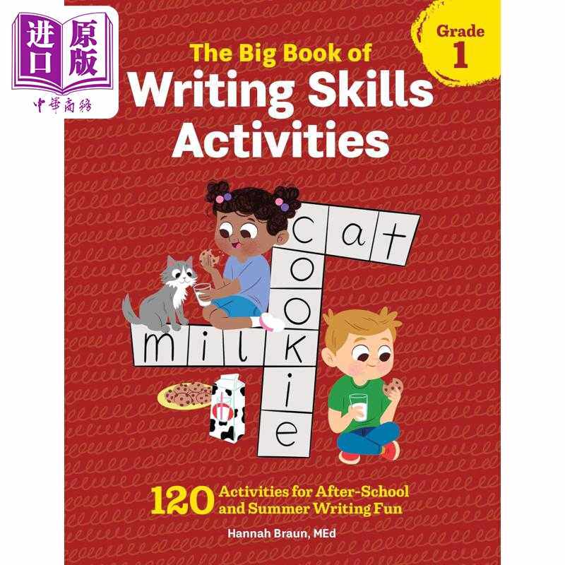 进口原版 *一年级写作技巧活动大全书 The Big Book of Writing Skills Activities Grade 1 英文原版 课后暑期英语   Callisto
