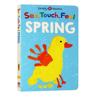ToＵＣh Roger Books 英语 进口原版 宝宝触摸书 Spring 英文版 英文原版 Feel 幼儿英语启蒙纸板书 绘本 See Priddy 春天