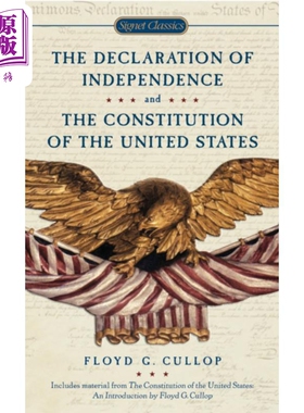 进口原版 *Signet 独立宣言与美国宪法 Declaration of Independence Constitution of United States 英文原版 Flo   Signet
