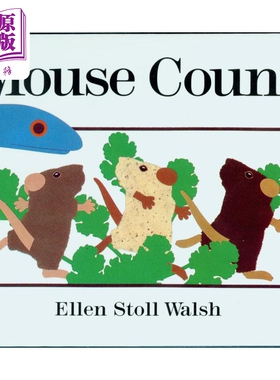 进口原版 *Mouse count 小老鼠来数数 英文原版 儿童故事绘本 Ellen Stoll Walsh 3-6岁   Houghton Mifflin Harcourt
