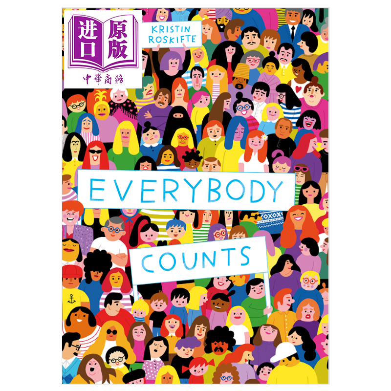 进口原版 *Everybody Counts: A counting story from 0 to 7.5 billion 每个人都很重要：从0到75亿的计数故事 Kri   Wide Eyed E
