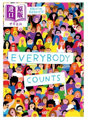 进口原版 *Everybody Counts: A counting story from 0 to 7.5 billion 每个人都很重要：从0到75亿的计数故事 Kri   Wide Eyed E