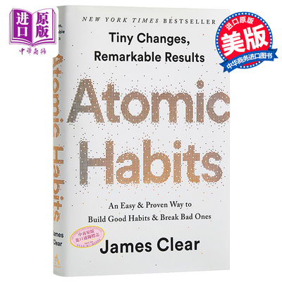 进口原版 *atomic habits 原子习惯英文 原子习惯 掌控习惯英文 精装 建立好习惯 打破坏习惯 Atomic Habits 英文原   Penguin USA