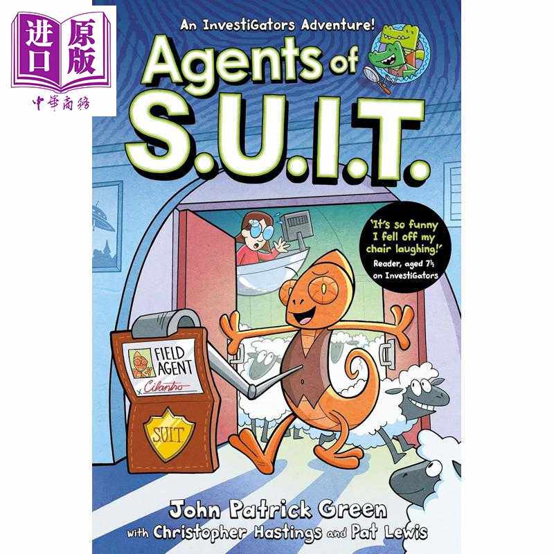 进口原版 *变色龙特工1 Agents of S.U.I.T. 英文原版小初文学 儿童漫画故事绘本 搞笑侦探推理 探险故事书 进口童   Pan Macmilla