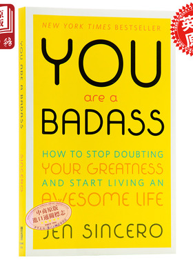 进口原版 *你是个惯犯：如何停止怀疑自身的优点和展开美好的人生 英文原版 You are a Badass Jen Sincero  Perseu   Perseus Boo