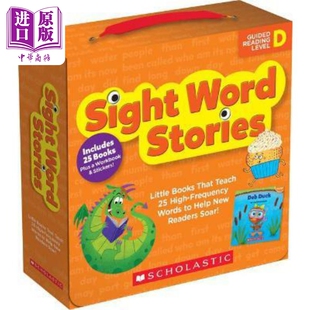 进口原版 *学乐关键词阅读包D级 Sight Word Stories Level D (With Storyplus) 英文原版 儿童自然拼读学习套装 适   Scholastic