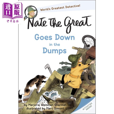 进口原版 *Nate the Great Goes Down in the Dumps 小侦探内特22 桥梁章节书 7~12岁 英文原版进口图书 儿童小初文   Random Hous