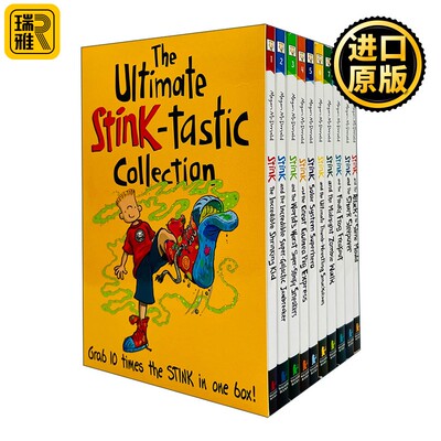 进口原版 英文原版 The Ultimate Stink-tastic Collection 朱迪弟弟儿童章节故事书 10册套装 英文版 进口英语原版书籍