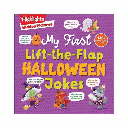 进口原版 英文原版 Hidden Pictures My First Lift-the-Flap Halloween Jokes 隐藏图片 亮点万圣节笑话 儿童亲子益智游戏活动