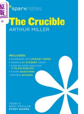 进口原版 *Sparknotes 文学指南 坩埚 英文原版 The CrＵＣible   Sparknotes