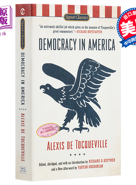 进口原版 *论美国的民主/民主在美国英文原版经典名著Democracy in America   Signet