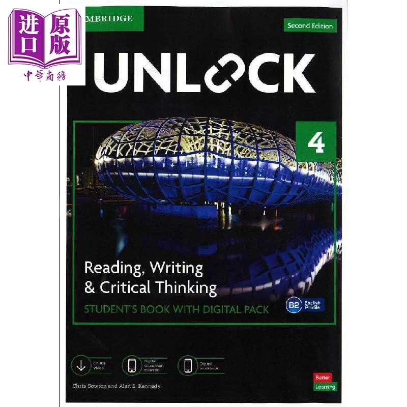 中商原版 *Unlock Cambridge 剑桥英语教材 英文原版 新版4级 读写 B2 reading writing 阅读写作英语   Cambridge University Pre