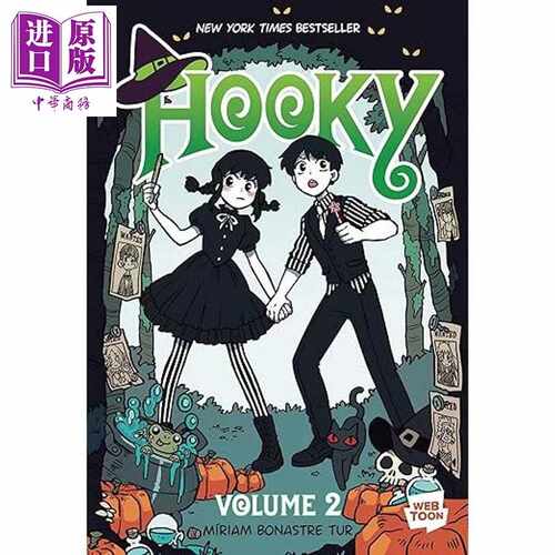 进口原版 *翘学小法师2 魔法学徒逃学日记 漫画 Hooky Volume 2 英文原版 Míriam Bonastre Tur 奇幻绘本小说   Clarion Books