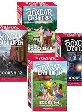 进口原版 棚车少年1-16册全套 英文原版小说 The Boxcar Children Books 英语章节桥梁书籍 美国经典儿童读物课外阅读第一二三