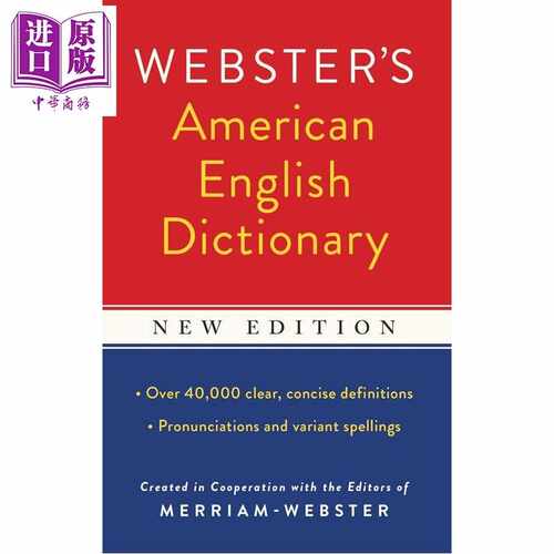 进口原版 *韦氏美式英语词典 Webster s American English Dictionary 英文原版 韦氏词典 词汇参考工具书 Merriam    Federal Str