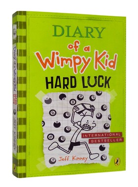 进口原版 小屁孩日记英文原版平装绘本 Diary of a Wimpy Kid 8: Hard Luck   PuffinBooks