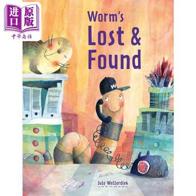 进口原版 *沃姆的失物招领处 Jule Wellerdiek Worm's Lost & Found 英文原版 绘本故事 包含一个寻找和找到游戏 精   Northsouth