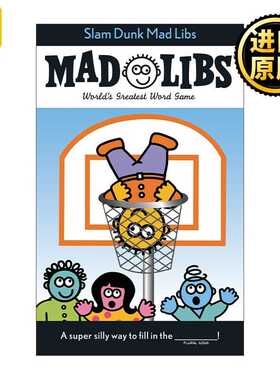进口原版 Slam Dunk Mad Libs 强力灌篮 疯狂填词游戏 英文原版   Mad