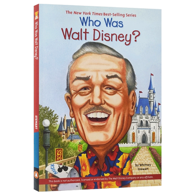进口原版 谁是迪斯尼 英文原版 Who Was Walt Disney 名人传记 中小学生课外阅读读物进口英语书籍WhoWas/WhatWas/WhereIs/whoi
