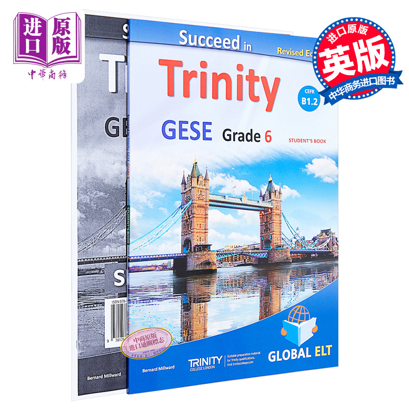进口原版 *Global ELT SＵＣceed in Trinity-GESE-Grade 6 CEFR B1.2 三一口语等级考试六级自学套装 少儿英语 12岁