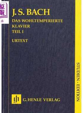 进口原版 *HN9014 Bach The Well-Tempered Clavier Part I BWV 846-869 进口艺术 巴赫 十二平均律集卷一 BWV846-8   G. Henle Ve