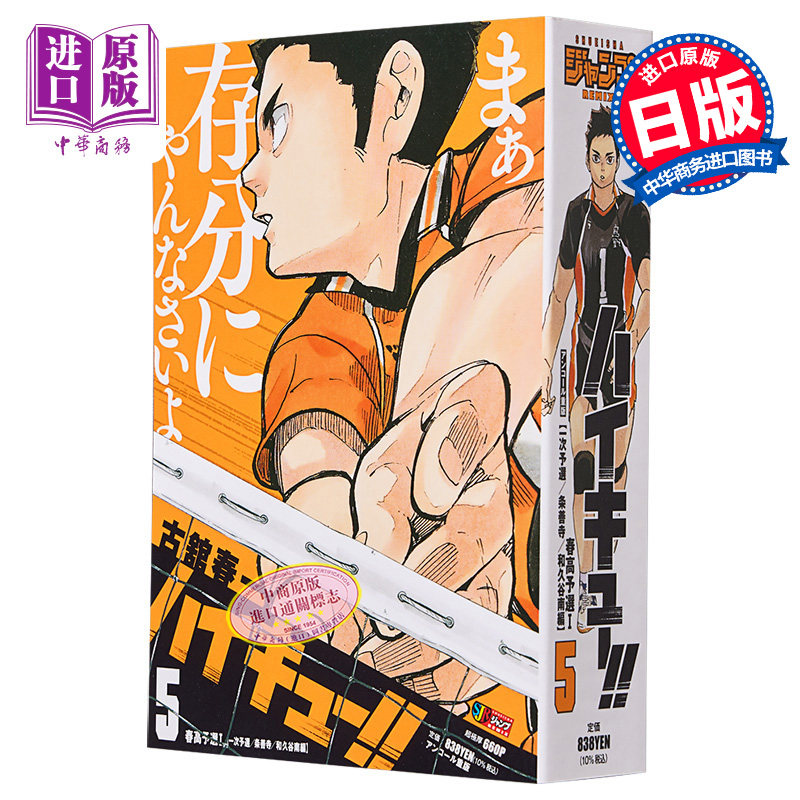 进口原版 *漫画 排球少年!! Remix版 5 春高预选1（一次预选/条善寺/和久谷南篇） ハイキュー 古馆春一 集英社 日   集英社