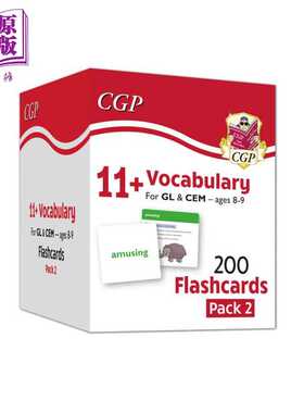 进口原版 *英国原版教辅CGP 11+ Vocabulary Flashcards for Ages 8-9 - Pack 2 英文原版英语单词词汇卡包2 8-9岁   CGP