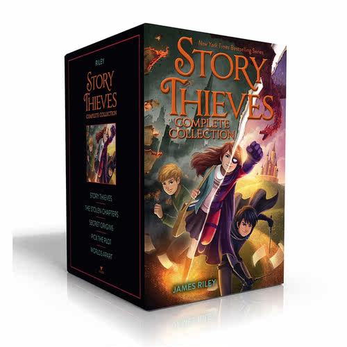 进口原版 *故事小偷全集（5本套装）英文原版 Story Thieves Complete Collection 奇幻 科幻小说 James Riley   Aladdin Books