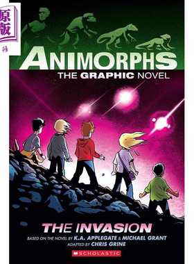 进口原版 *动物形态 1 入侵 The Invasion A Graphic Novel Animorphs #1 Volume 1 英文原版 儿童图画小说 全彩漫   Graphix