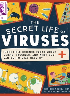 进口原版 *病毒的秘密The Secret Life of Viruses:Incredible Science Facts about Germs, Vaccines, and What   Sourcebooks