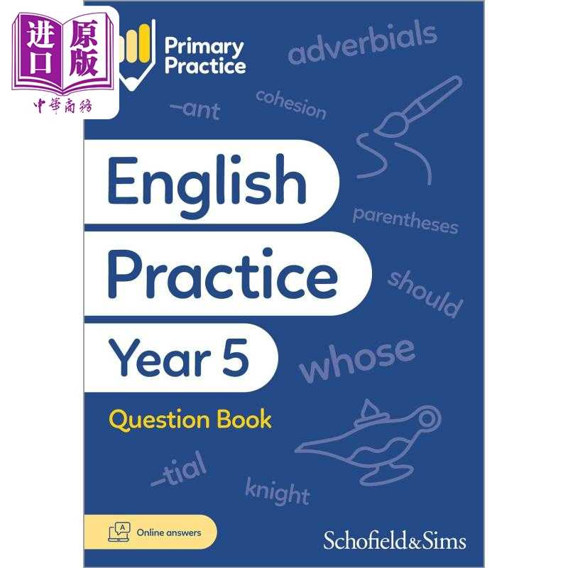 进口原版 *英国S&S教辅Primary Practice English Book Year 5 (Available May 2023) 小学英语练习册五年级 附电子   Schofield a