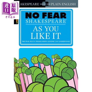 进口原版 SparkNotes Shakespeare You 英文原版 William 无惧莎士比亚 Fear Like 皆大欢喜