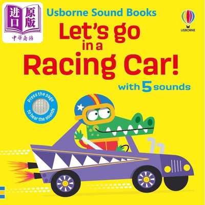 进口原版 *尤斯伯恩发声书 赛车 Lets go in a Racing Car 英文原版 幼儿纸板书 亲子读物 低幼图画书 进口童书 游   Usborne Publ