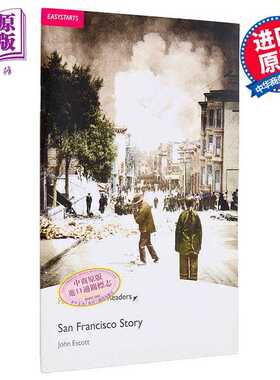 进口原版 *Pearson English readers培生小高-初中英语分级绘本 旧金山的故事San Francisco Story 蓝思值470L中心   Pearson EdＵ