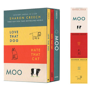 进口原版 莎伦克里奇3册盒装 Sharon Creech 3 Book 印第安人的麂皮靴 纽伯瑞奖卡内基奖作者 Sharon Creech 英文版儿童文学小