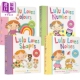 幼儿启蒙认知翻翻书4册 英文 Shapes Colours 纸板书 Loves Bloomsbury Numbers Lulu Noises Lulu系列我爱露露绘本 进口原版