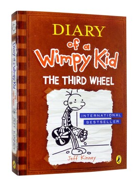 进口原版 小屁孩日记英文原版平装绘本 Diary of a Wimpy Kid 7: The Third Wheel   PuffinBooks