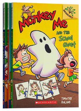 进口原版 *学乐大树系列 英文原版Scholastic Branches Monkey Me 系列4册 学乐桥梁书 我是猴子初级章节书 幽默好   Scholastic