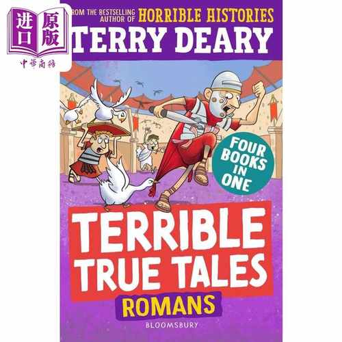 进口原版 *糟糕又真实的故事 罗马人 Terrible True Tales Romans 英文原版 儿童科普读物 历史百科插图章节书 进口   Bloomsbury