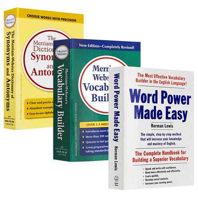 进口原版 Word Power Made Easy 单词的力量 韦氏字根词根词典Merriam Webster's Vocabulary Builder 韦小绿 韦氏英语同义反义