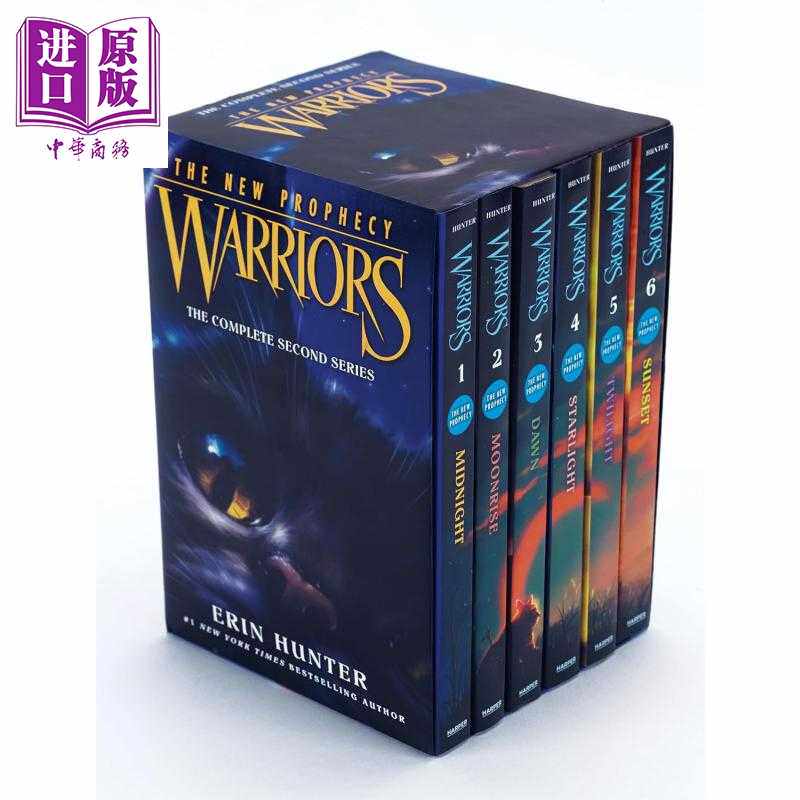 进口原版 *猫武士二部曲新预言6册 赠音频 810L~890L Warriors The New Prophecy Box 英文原版传奇的猫族 儿童文学   SCHOLASTIC