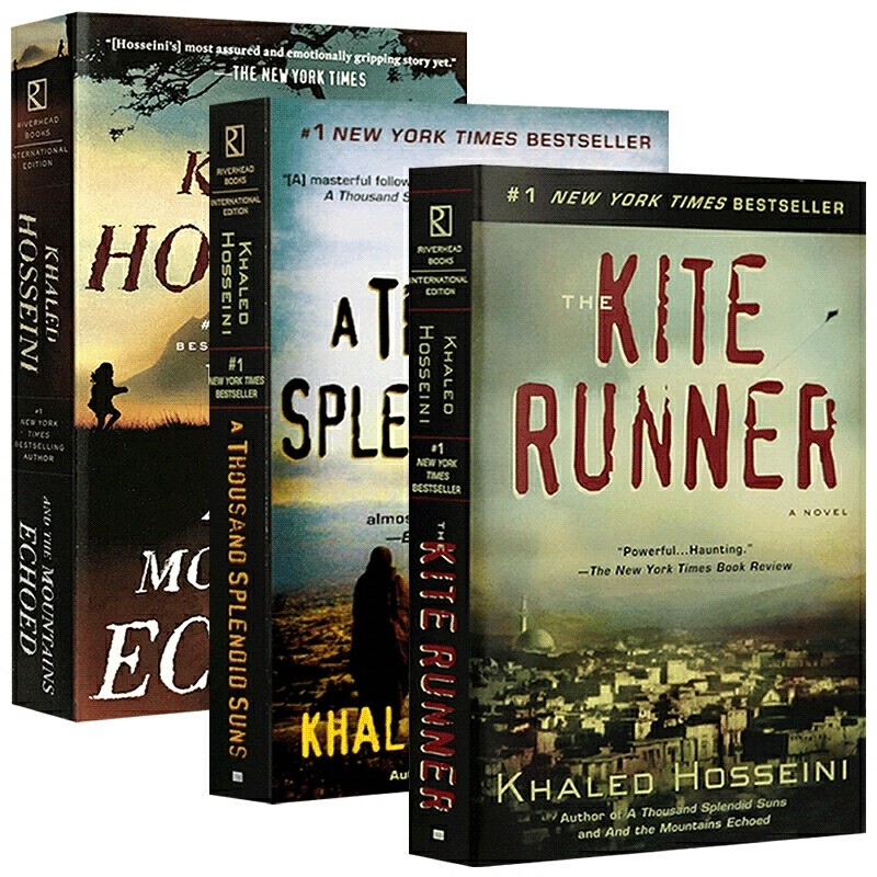 进口原版 追风筝的人 灿烂千阳 群山回唱 英文原版小说 The Kite Runner卡勒德胡赛尼3册 A Thousand Splendid Suns 经典名著