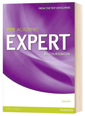 进口原版 PTE学术英语考试B2教材 英文原版 Expert Pearson Test of English Academic B2 Standalone Coursebook PTE 培生学生