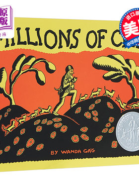 进口原版 *进口英文原版童书 Millions of Cats 100万只猫 一百万只猫 纽伯瑞银奖 得奖绘本 美国史上真正的绘本荣   Puffin Books