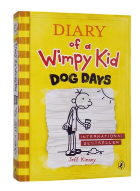 进口原版 小屁孩日记英文原版平装绘本 Diary of a Wimpy Kid 4: Dog Days   PuffinBooks