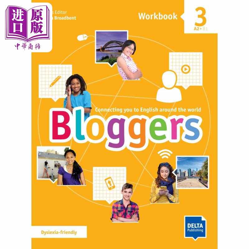 进口原版 *Bloggers 3 Workbook Delta for Teens CEFRA2-B1 3练习册 青少儿英语 英文原版进口图书教材教辅参   Delta Publishing