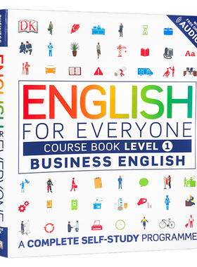 进口原版 DK人人学英语 商务英语1 英文原版 English for Everyone Course Book Level 1 Business English 课本自学教材englis