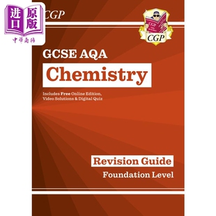 进口原版 Coordinatio Chemistry 化学 新 Revision 修订指南 CGP教辅 基础包括在线版 视频和测验GCSE AQA 英国原版 GCSE