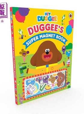 进口原版 *嗨狗狗老师磁铁书 Hey Duggee Duggees Super Magnet Book 英文原版 互动式磁铁游戏 培养儿童动手能力和   Ladybird Bo